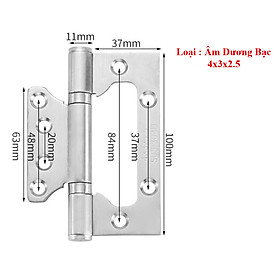 Mua Bản Lề Lá Âm Dương KUNBE Chất Liệu Inox Dày Dặn Phù Hợp Với Mọi Loại Cửa Nhôm Gỗ
