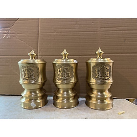 Mua Bộ đài cúng bằng đồng vàng bóng