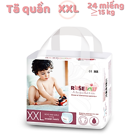 Bịch Bỉm Quần Rose Baby Size XXL24 24 miếng