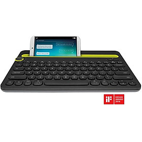 Bàn phím Logitech K480 Multi-Device Keyboard bluetooth Kết nối 3 thiết bị - Hàng chính hãng