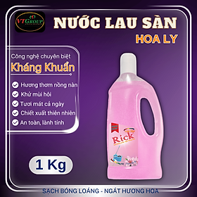 Nước lau sàn Rick 1kg  - Tặng 1 dây xả vải Zily 10 gói