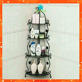 Mua Kệ góc sắt trang trí 4 tầng hoa văn sang trọng KG