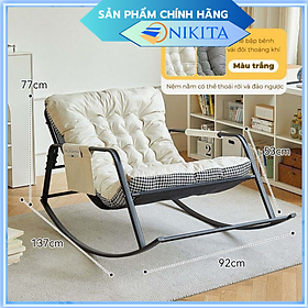 Mua Ghế sofa bập bênh đôi khung thép  cao cấp  sang trọng  rộng rãi  êm ái  đệm hai mặt  hai màu thay đổi  chính hãng Nikita