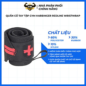 Dây Quấn Cổ Tay Tập Gym Harbinger Redline