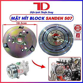 Mặt hít đầu block Sanden 507, 508, mặt chắn máy nén điều hòa ô tô, hàng chính hãng, Điện Lạnh Thuận Dung