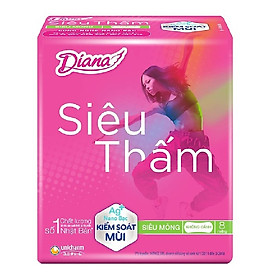 Combo 6 gói Băng vệ sinh Diana Siêu thấm siêu mỏng không cánh 8 miếng