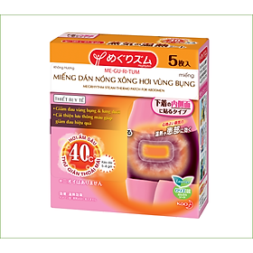 Miếng Dán Nóng MegRhythm Xông Hơi Vùng Bụng 5 Miếng - Steam Thermo Patch