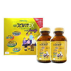 Tảo Vàng Spirulina EX Nhật Bản Hộp 2 lọ, mỗi lọ 1000 viên