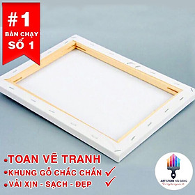 Mua Toan vẽ tranh Canvas Hàn Quốc 40x60cm 3khung bố/canvas 3 vải loại 1