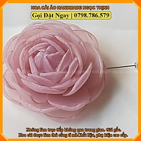 Hoa Voan Cài Áo, Cài Áo Nữ Sang Trọng, Hoa cài áo handmade, Cài Áo NgocThinh