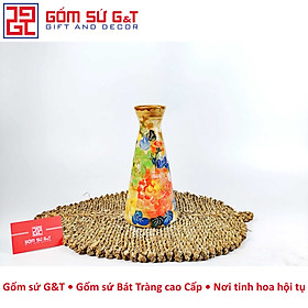 Mua Lọ hoa chân váy vẽ hoa ngũ sắc Gốm Sứ G&T