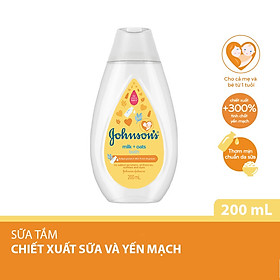 Sữa tắm Johnson's Baby chứa sữa và yến mạch (200ml)
