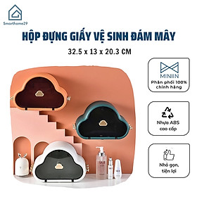 Hộp Đựng Giấy Vệ Sinh Dán Tường Hình Đám Mây, Kệ Để Giấy Vệ Sinh- Kệ Decor Nhà Tắm - Hàng Loại 1 - CHính Hãng MINIIN