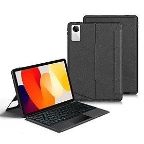 BAO DA BÀN PHÍM Smart Keybroad có Touchpad,giá đỡ,đèn LED cho Xiaomi Redmi Pad SE ( màn hình 11inch)