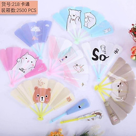 Mua Quạt nhựa xoè cầm tay quạt siêu mát  siêu cute