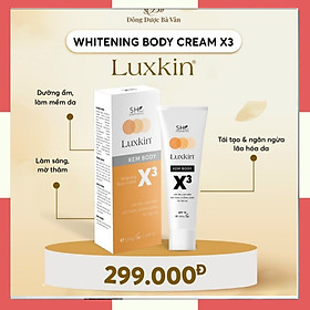 Mua  CHINH_HANG  Kem Body Trắng Da Cao Cấp Luxkin X3 200ml Giúp CẤP ẨM  LÀM MỀM  MỜ THÂM  DƯỠNG SÁNG  TÁI TẠO DA / Kem Body Luxkin