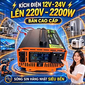 Mua Kích Điện Inverter ST Nhật Bản 2200W Chuyển Nguồn Ắc Quy 12V 24V Thành 220V Ổn Định  đèn trang trí