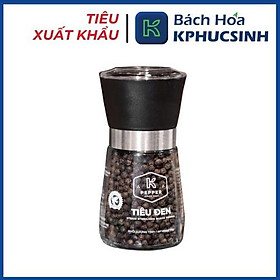 Tiêu đen k pepper 90g kèm cối xay tiêu cầm tay Kphucsinh