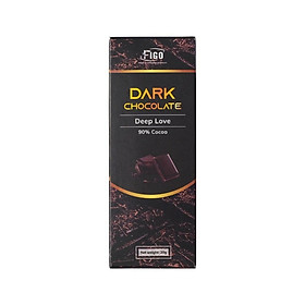 Kẹo socola 100, 100 diet, 90, 85, 70 20g50g100g FIGO, ăn vặt thực phẩm ăn kiêng tốt - Dark 90 ít đường - 20gram