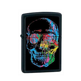 Bật lửa zippo 28042 – zippo x-ray skull black matte