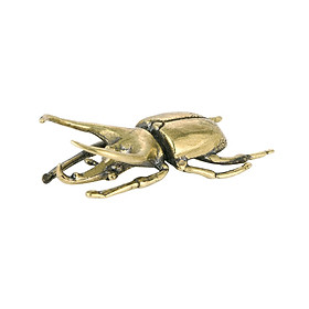 Beetle Figurine Miniature Statue Desktop Ornament for Office Home Decoration