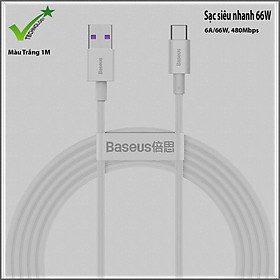 Cáp sạc nhanh, truyền dữ liệu tốc độ cao Baseus Cafule Type C cho Samsung S8/S9/ Note8/ Note9/ Xiaomi/ Huawei/ Oppo/Nokia - Hàng nhập khẩu
