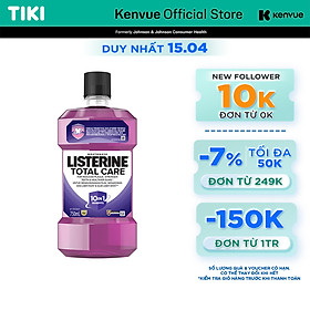 Nước súc miệng chăm sóc toàn diện Listerine Total Care Mouthwash 750ml