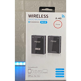 Mua Micro cài áo Wireless MDMSEP M18 - Mic thu âm không dây cao cấp - Điều chỉnh được echo  vol ngay trên mic