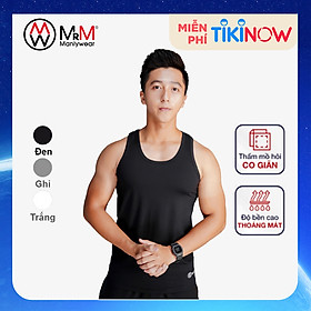 Hình ảnh Áo ba lỗ nam/ 3 lỗ nam cao cấp, sợi cotton mềm mịn siêu thoáng mát, thấm hút mồ hôi cực tốt, co dãn 4 chiều MRM FASHION