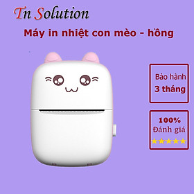 Máy in bill hóa đơn, máy in mini cầm tay bluetooth bỏ túi hỗ trợ trên điện thoại android ios - tặng 5 cuộn giấy in