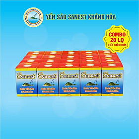 [Combo 20 lọ] Nước Yến sào Khánh Hòa Sanest đóng lọ 70ml