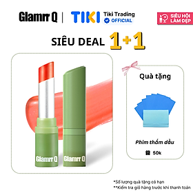 Son dưỡng môi thuần chay có màu GLAMRR Q VEGAN SUPER LIP BALM 4.5g by Gilaa