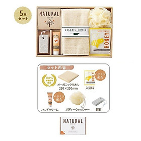 Set quà tặng 5 món đồ dùng nhà tắm Natural - Made in Japan