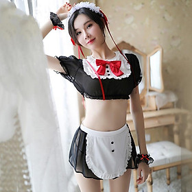 Cosplay Hầu Gái Hàng Đẹp Cực Dễ Thương Tặng Kèm Vớ