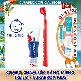 Combo chăm sóc răng trẻ em Curaprox CS Kids