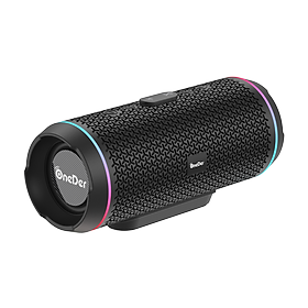 Loa Bluetooth không dây âm trầm nổi ngoài trời, Âm thanh âm thanh Hi-Fi Hi-Res không dây HiFi với đĩa U, FM, đèn LED nhiều màu sắc RGB Màu sắc: Oneder v10-black