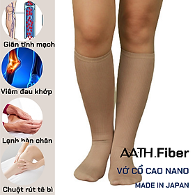 Vớ gối nano AATH Nhật Bản - giãn tĩnh mạch, đau cổ chân, lạnh bàn chân