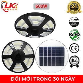 Mua  CHÍNH HÃNG  Đèn Sân Vườn UFO Năng Lượng Mặt Trời Liền Thể 600W Có Cảm Biến Chuyển Động - LK Solar FDD-44600 BẢO HÀNH 2 NĂM  Sử dụng 100% năng lượng mặt trời  lắp đặt ngoài sân vườn  đường phố  trang trại  cảm biến ánh sáng  có remote điều khiển