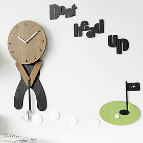 Mua Đồng hồ treo tường trang trí nhà cửa   decor mọi không gian - Golf Play wall clock