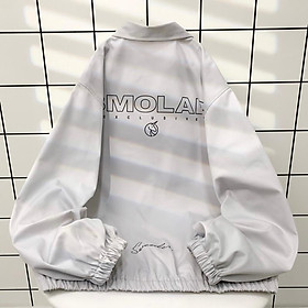 Áo Khoác Bomber Kaki BMO Phối Tay Form Rộng Nam Nữ Unisex