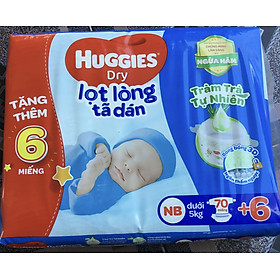 Sỉ-Mẫu Cũ Tã dán sơ sinh Huggies NB74- Newborn 74