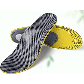 Lót giày thể thao 4D chất liệu EVA ép vải cotton pha sợi tinh than tre khử mùi và gót gel chống thốn gót chân DONIPK27