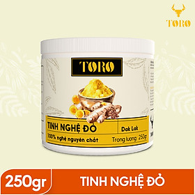 Tinh bột nghệ đỏ TORO Curcumin 250g - từ Dak Lak - 100% tinh nghệ đỏ -TORO FARM