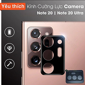 Kính cường lực camera dành cho note 20, note 20 ultra - độ cứng 9h siêu bảo vệ cụm cam lồi