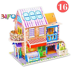 Đồ chơi lắp ghép mô hình giấy thông minh Ngôi nhà mơ ước