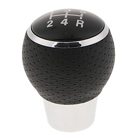 Black Ball Gear Shift Knob Head 5 Speed Install Hole Dia.: 1.8cm (0.71