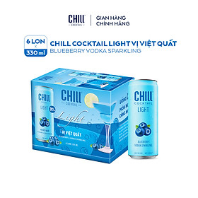 Thùng 6 lon Chill Cocktail 6 vị 330ml lon