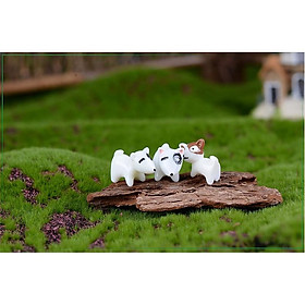 Mua KHO-HN * Mô hình 03 chú chó con dễ thương trang trí tiểu cảnh  bonsai  DIY