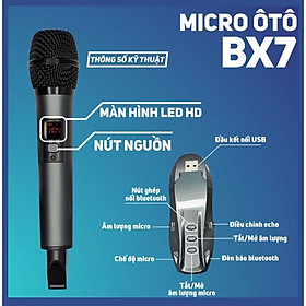 Mua Micro Hát Karaoke Trên Ô TÔ  Kết Nối BLUETOOTH Hát Siêu Hay  Âm Thanh Sống Động