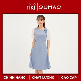 Đầm tay nhún phụ kiện GUMAC DA1214
